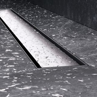 Душевой лоток AM.PM MasterFlow 80 W01SC-U11-080-04SB с решеткой Хром матовый / под плитку Tile